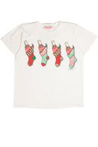 Vintage Coca-Cola Christmas Stockings T-Shirt (1994)