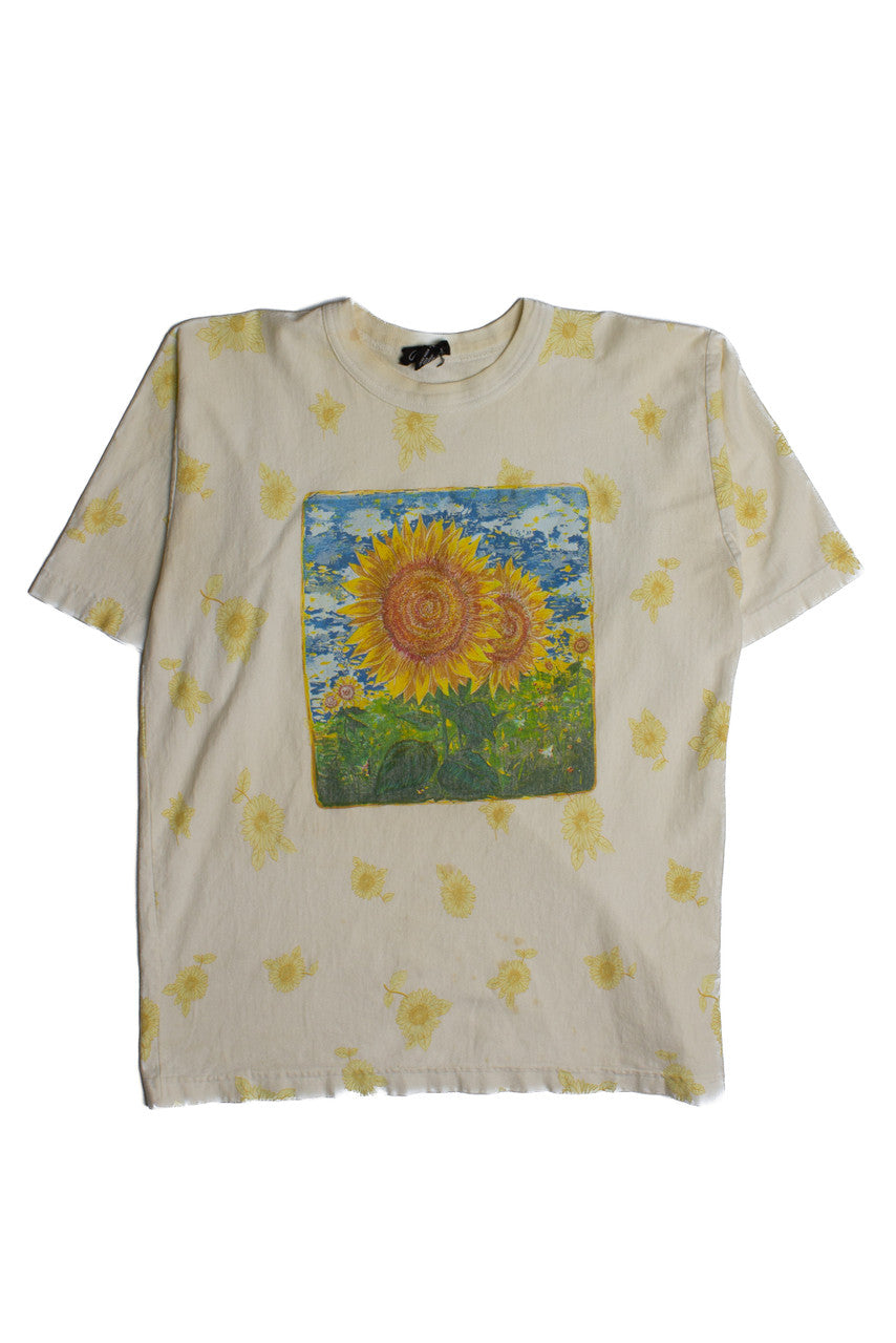 Vintage Tie Dye Sun Flower T-Shirt (1980s)