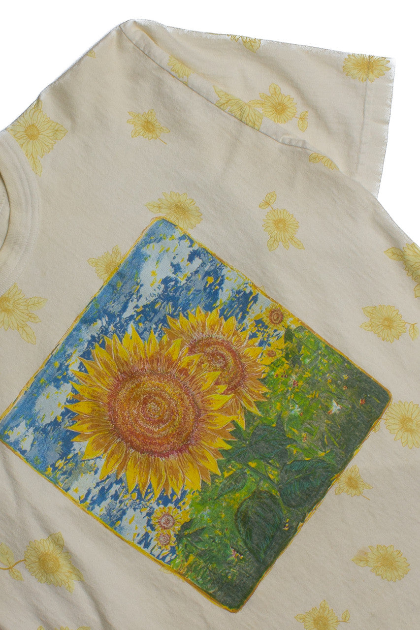 Vintage Tie Dye Sun Flower T-Shirt (1980s)