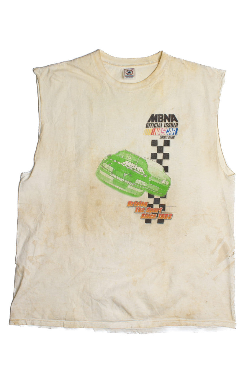 Vintage Nascar Credit Card Cut-Off T-Shirt (1990s)