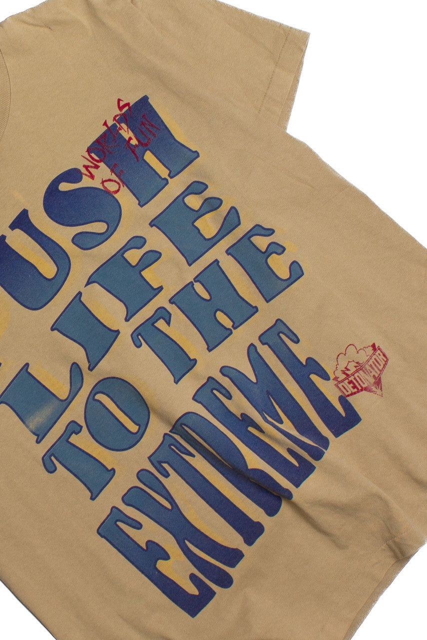 Vintage Push Life To The Extreme Phrase T-Shirt (1990s)