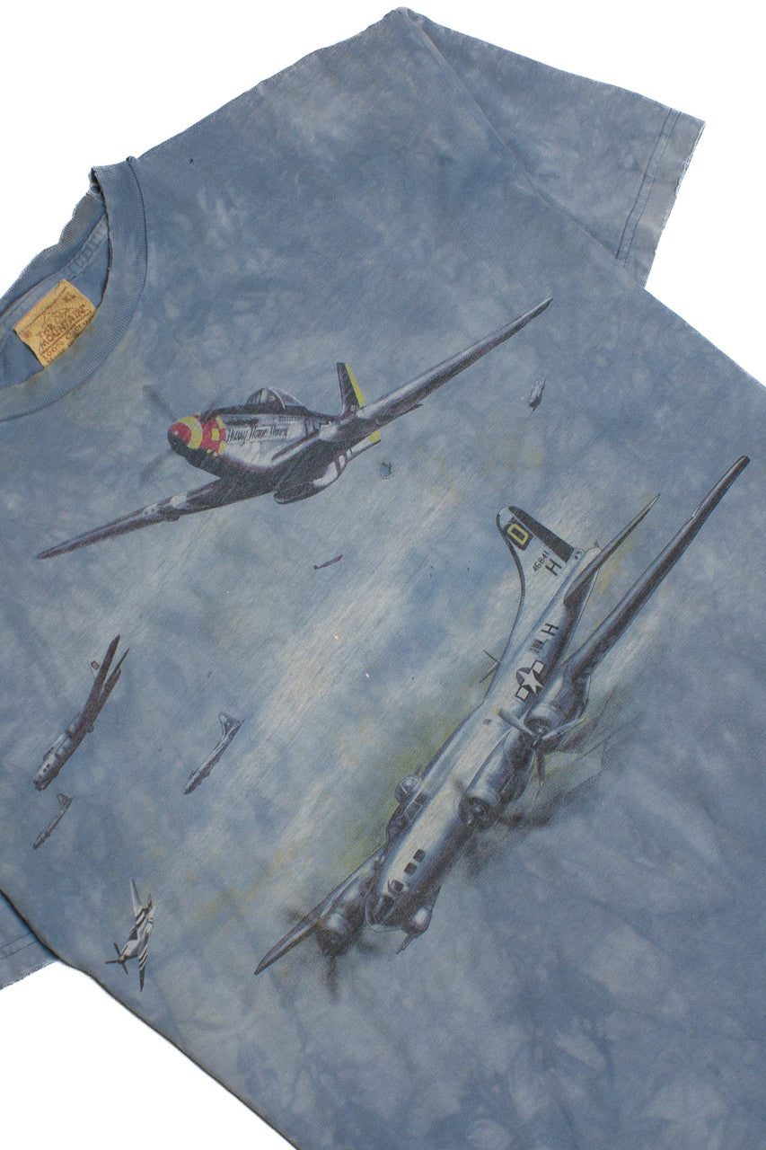 Vintage Tie Dye Airplane T-Shirt (1990s) 8303