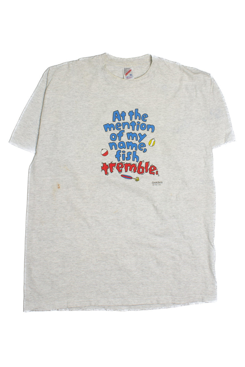 Vintage Fish Tremble Phrase T-Shirt (2000s)