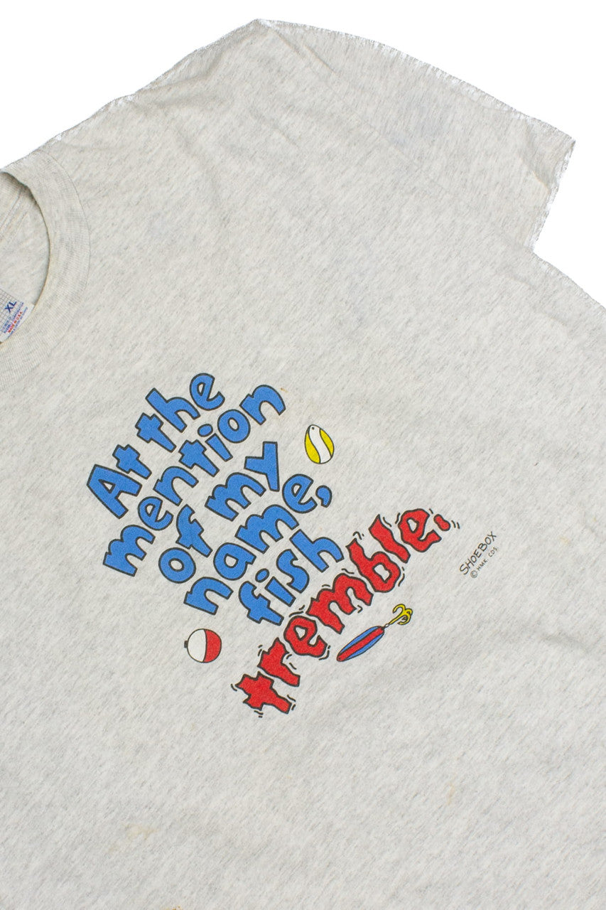 Vintage Fish Tremble Phrase T-Shirt (2000s)