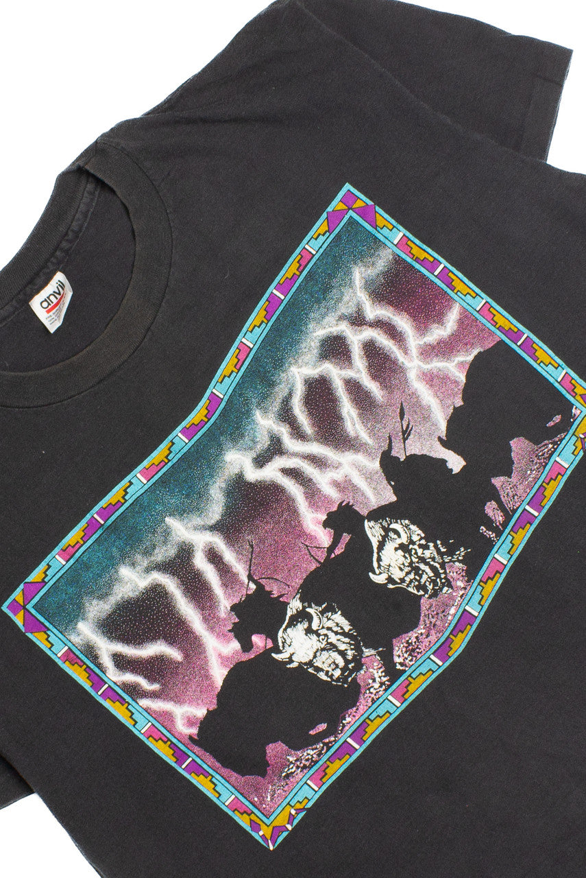 Vintage Lightening Storm T-Shirt (1990s)
