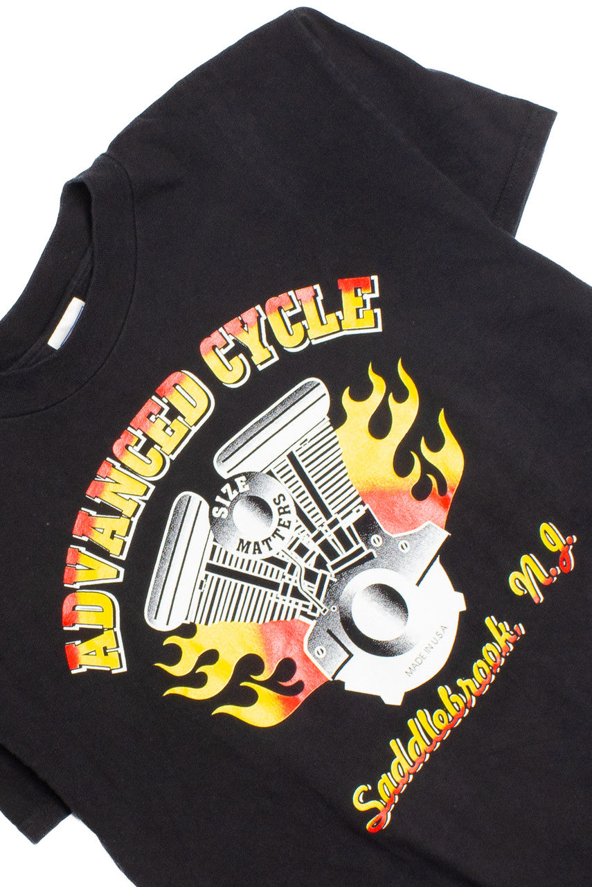 Vintage Advanced Cycle Engine T-Shirt (1990s) 8316
