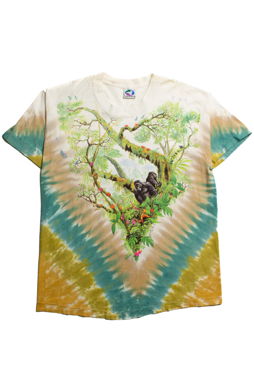 Vintage Tie Dye Gorilla Shirt (1992)