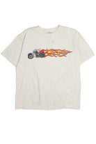 Flaming Motorcycle T-Shirt
