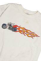 Flaming Motorcycle T-Shirt