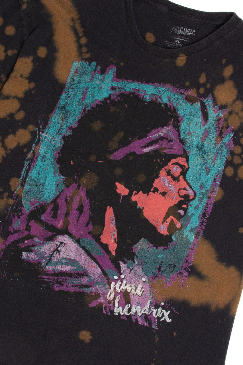 Jimi Hendrix Bleach Tie Dye T-Shirt