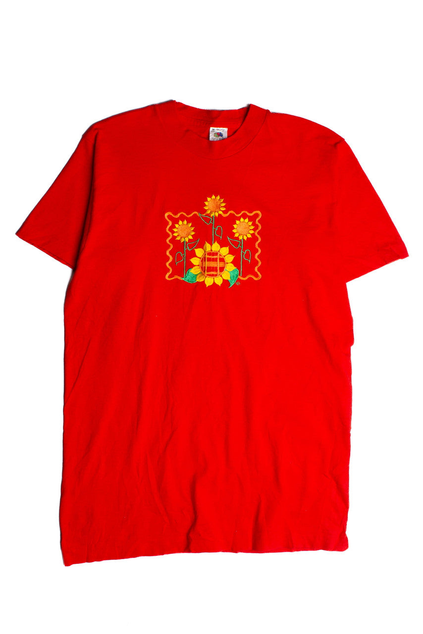 Vintage Sunflower T-Shirt (1990s) 8409