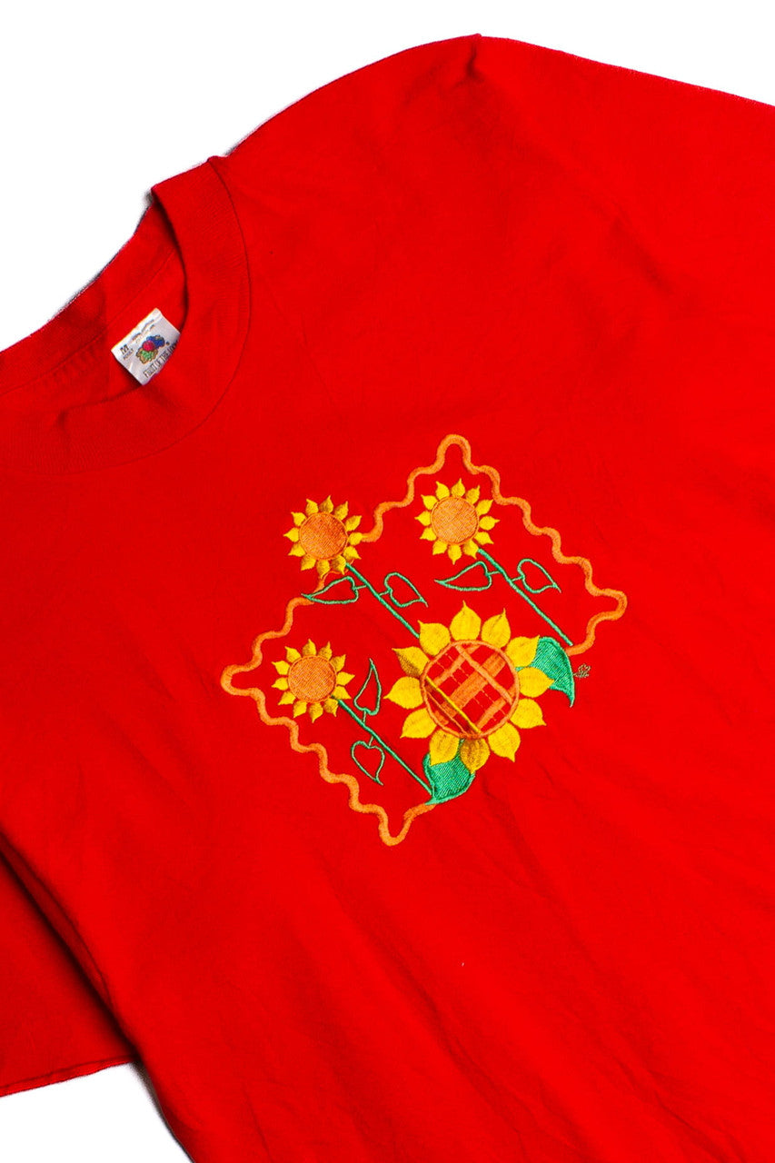 Vintage Sunflower T-Shirt (1990s) 8409