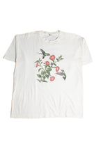 Vintage Hummingbird And Flowers T-Shirt (1990s) 8410