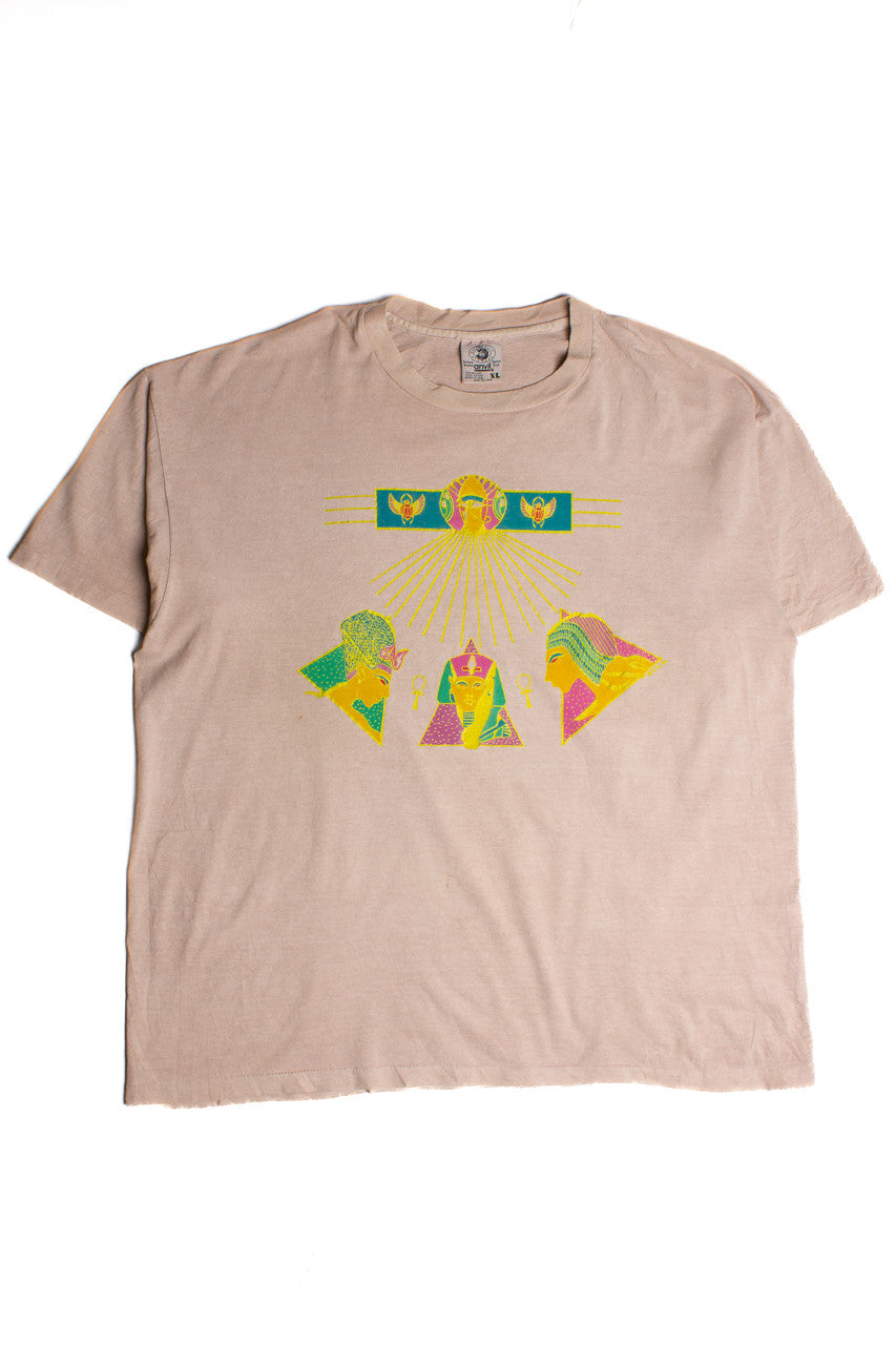Vintage Egypt Salmon Colored T-Shirt (1990s) 8412