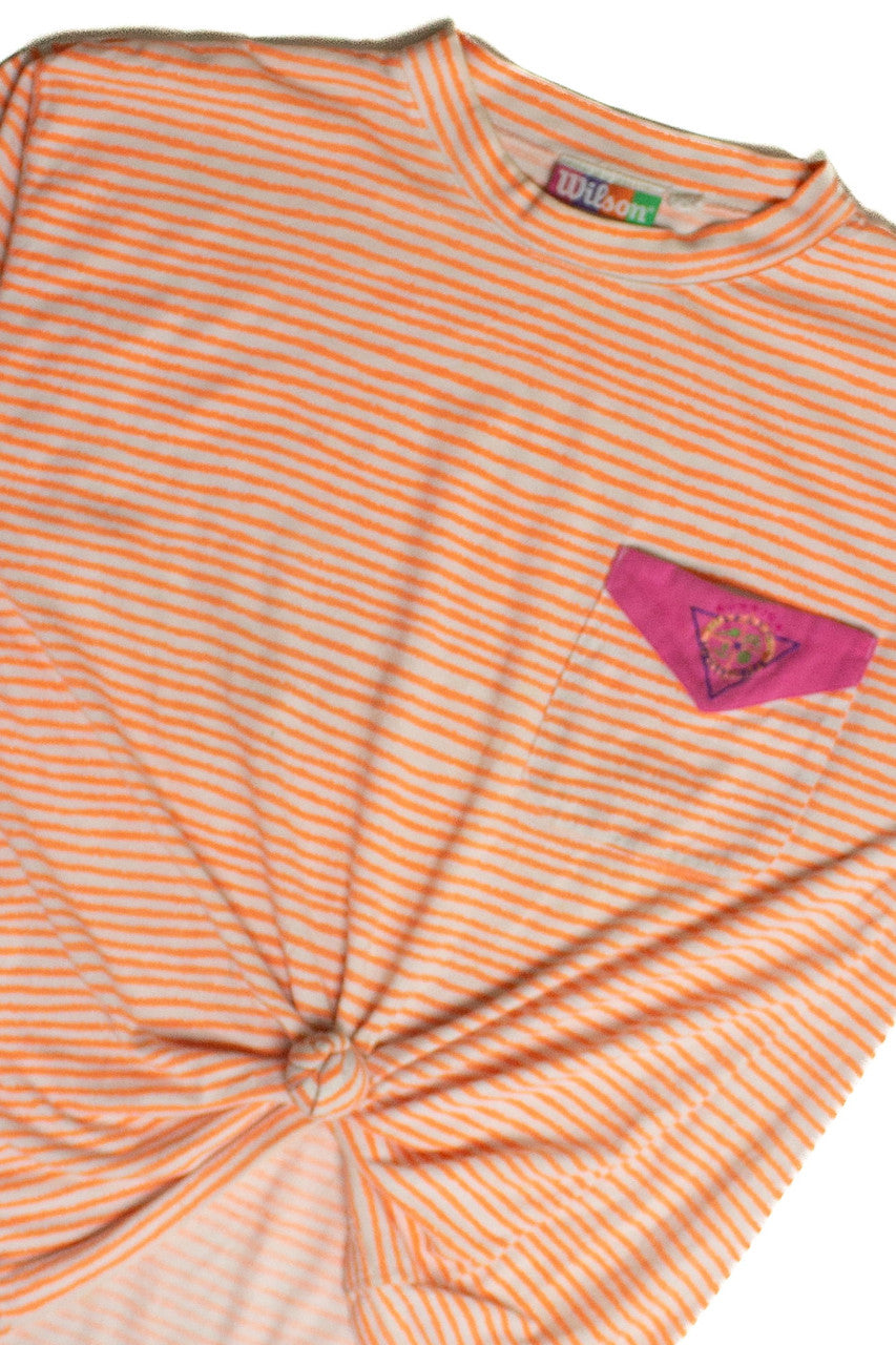 Vintage Wilson Sport Striped Pocket T-Shirt (sz. Medium)