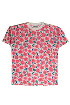 Vintage Pink Floral Pocket T-Shirt (sz. Medium)