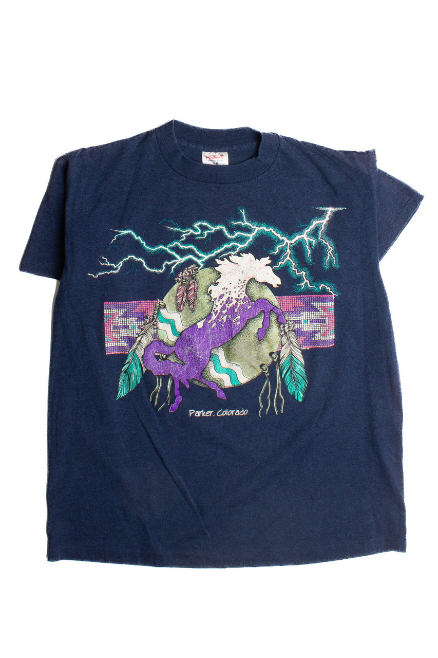 Vintage Colorado Horse T-Shirt (1980s) 8444