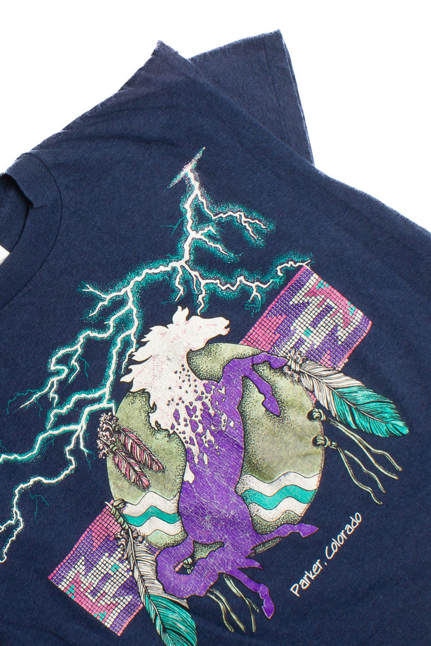 Vintage Colorado Horse T-Shirt (1980s) 8444