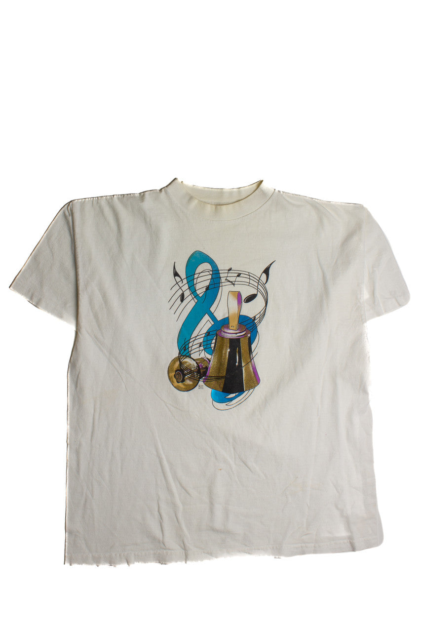 Vintage Music Note And Bell T-Shirt (1990s) 8461