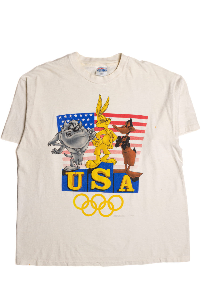 Looney Tunes Olympics USA Single Stitch T-Shirt 8503