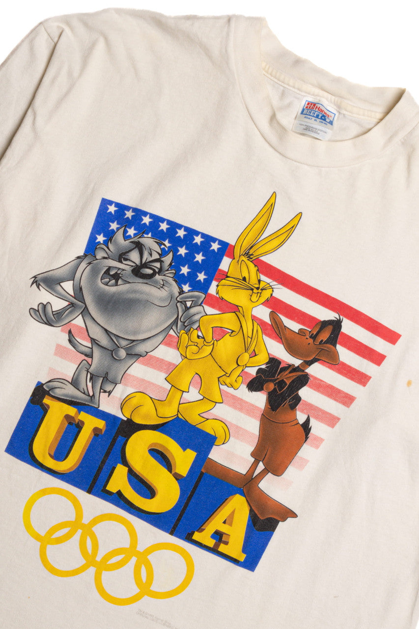 Looney Tunes Olympics USA Single Stitch T-Shirt 8503