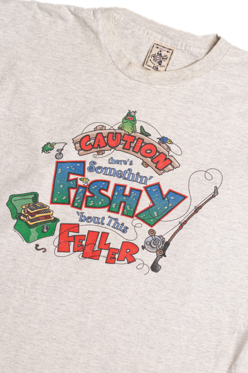 Something Fishy About this Feller Single Stitch T-Shirt 8508