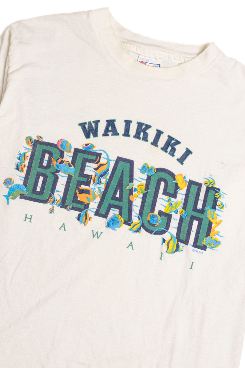 Waikiki Beach Hawaii T-Shirt 8532