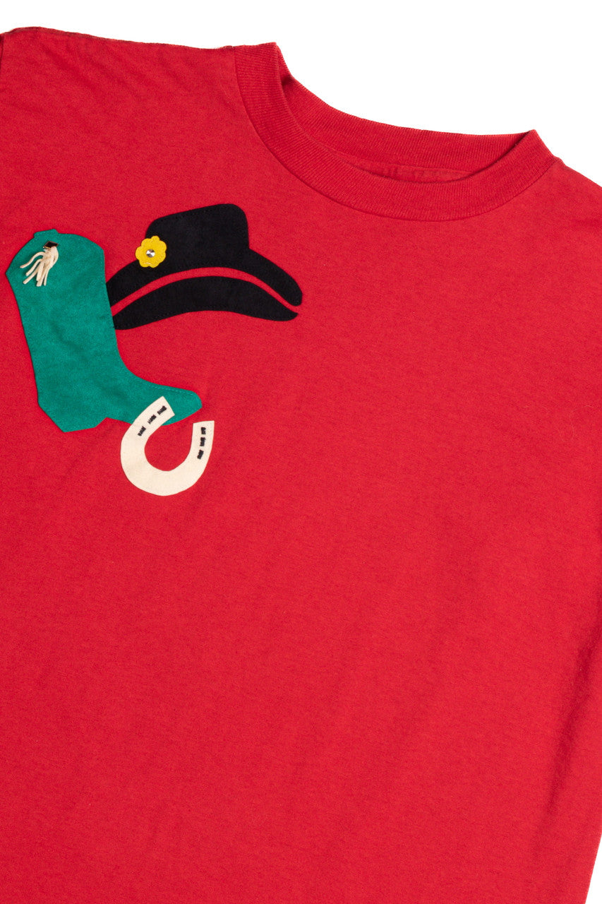 Cowgirl Red Tee 8553