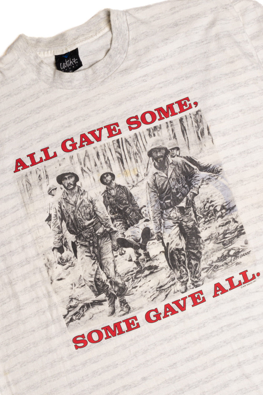 Some Gave All Single Stitch T-Shirt 8592