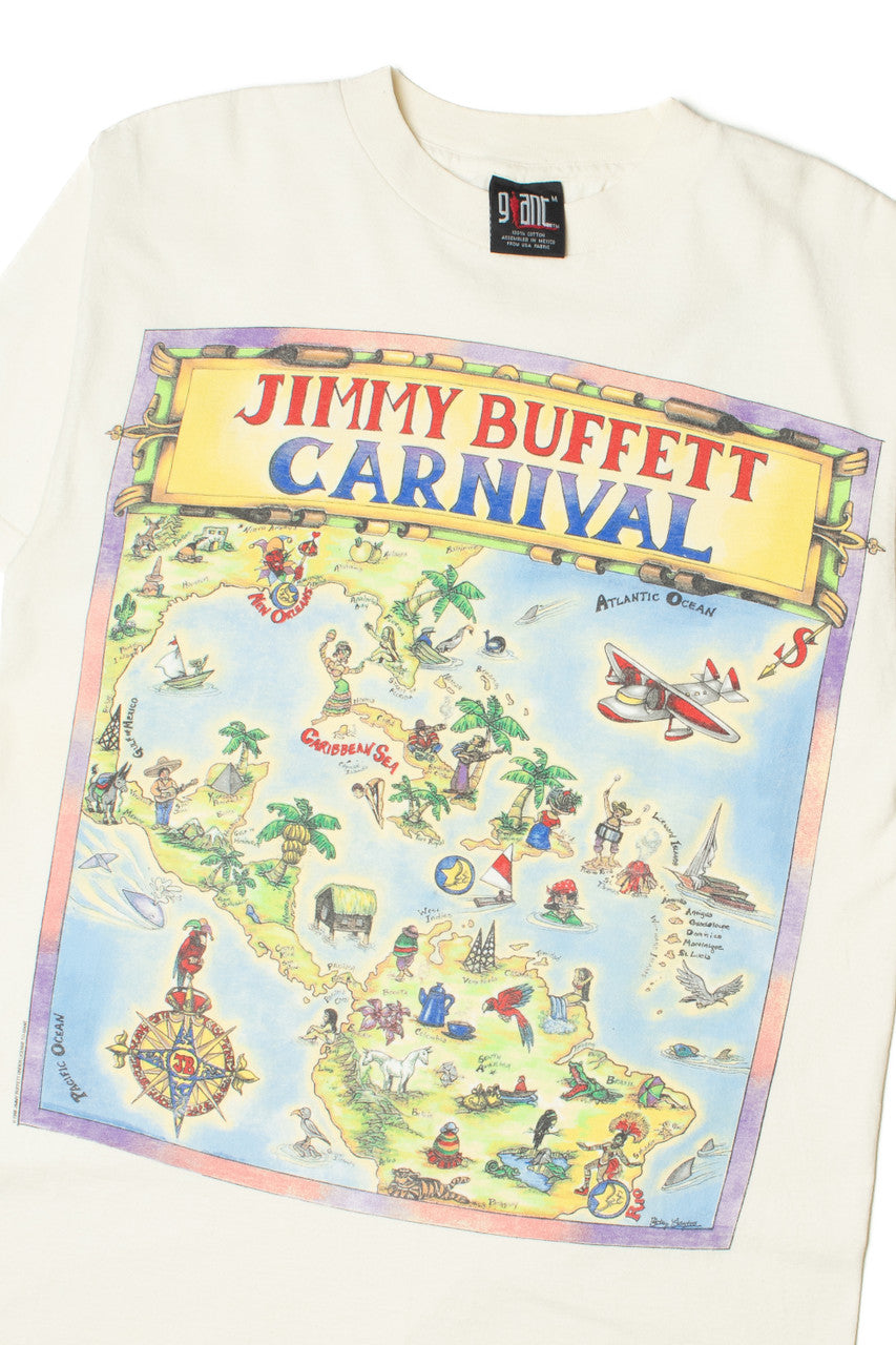 Vintage 1998 Jimmy Buffett Carnival Tour Giant T-Shirt