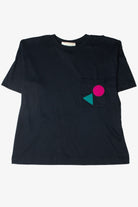 Vintage Peter Popovitch Felt Patches Pocket T-Shirt
