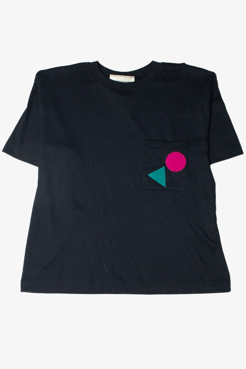 Vintage Peter Popovitch Felt Patches Pocket T-Shirt