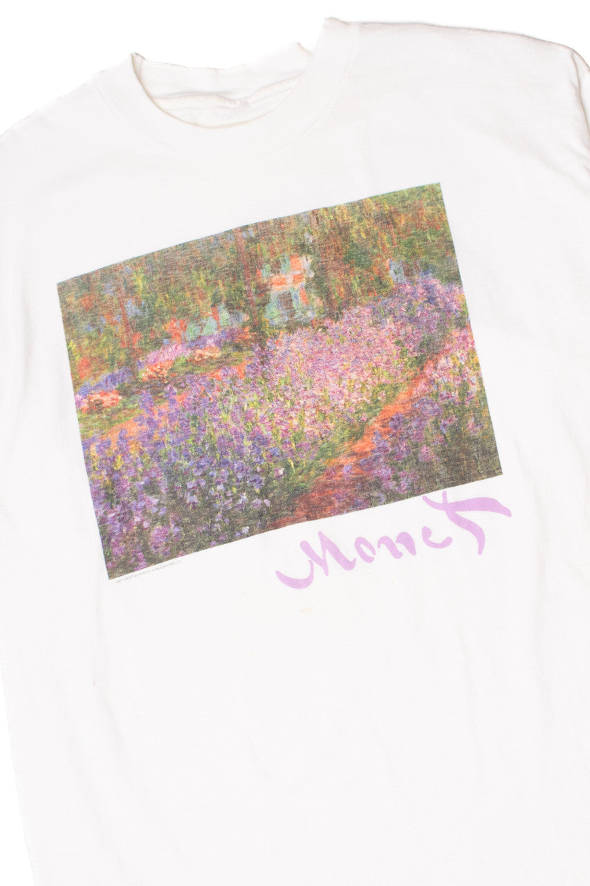 Vintage Monet Floral Art Print T-Shirt