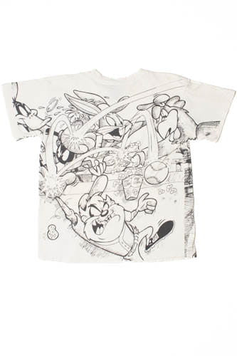 1995 Vintage St. Louis Cardinals Looney Tunes All Over Print T-Shirt