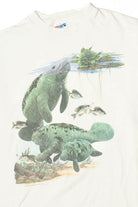 Vintage Neptune Beach Manatees Single Stitch T-Shirt (1990s)