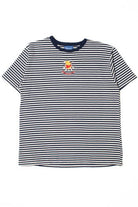Embroidered Winnie The Pooh Striped T-Shirt