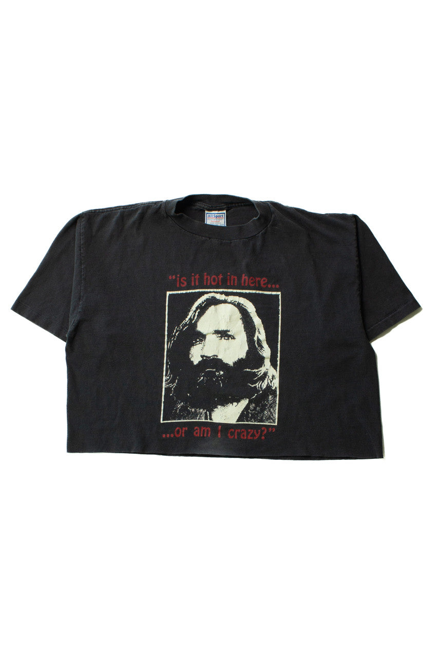 Vintage Charles Manson Cropped T-Shirt (1990s)