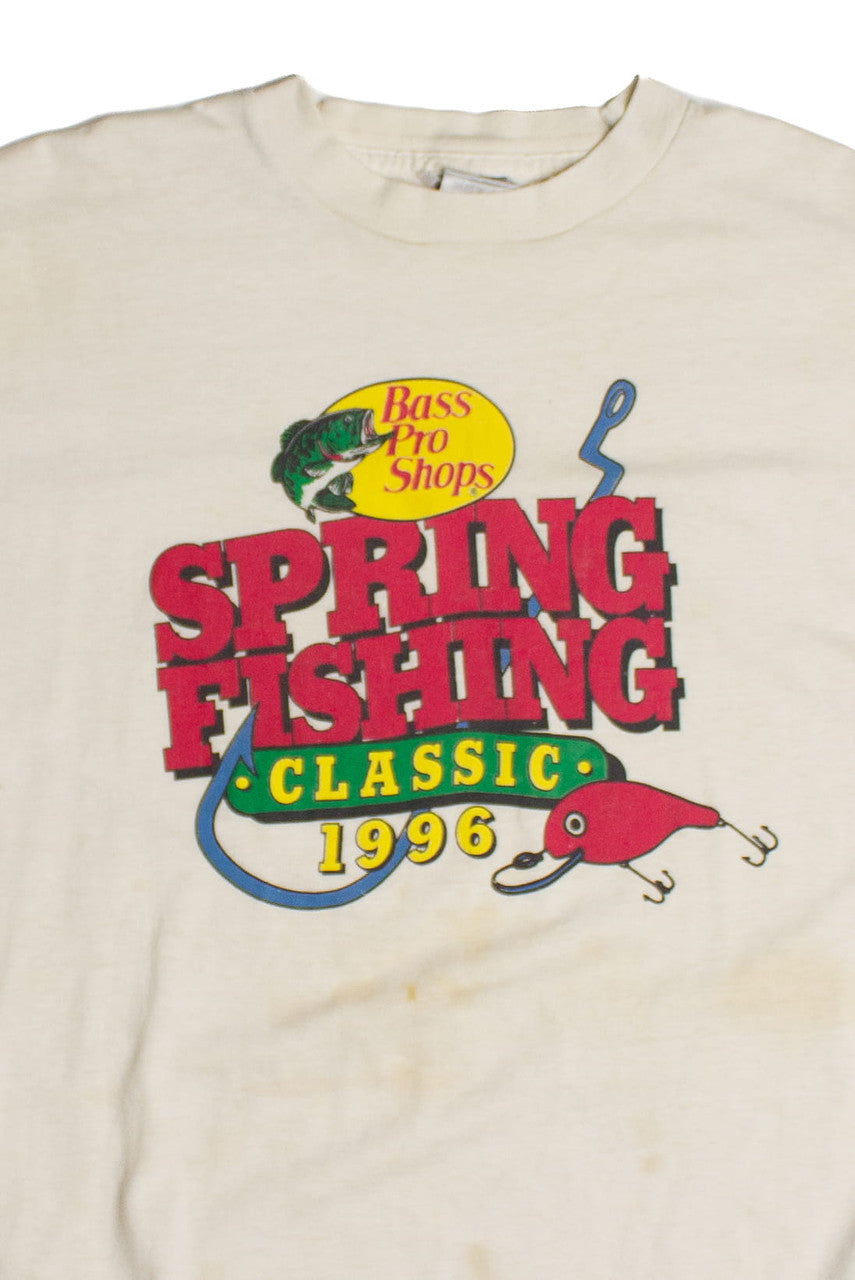 Vintage Bass Pro Shops Spring Fishing T-Shirt (1990s) 8670