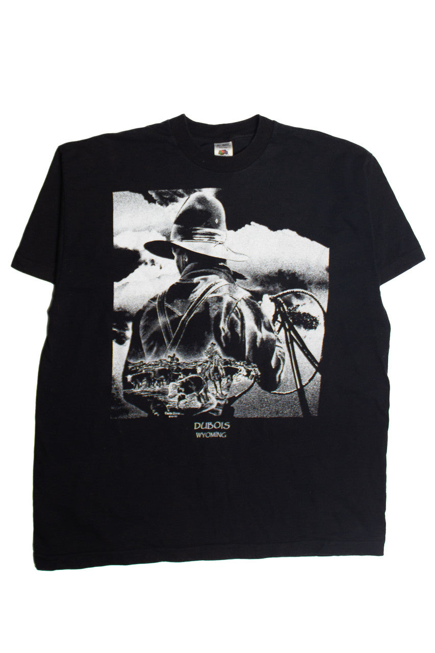 Vintage Wyoming Cowboy T-Shirt (1990s) 8676