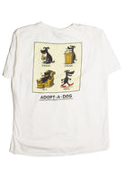 Vintage Adopt A Dog Graphic T-Shirt (1990s) 8694