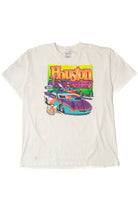 Vintage Houston Raceway Park Neon Racing T-Shirt (1990s)