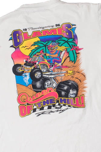1996 Vintage Glamis Queen Of The Hill ATV Racing Single Stitch T-Shirt