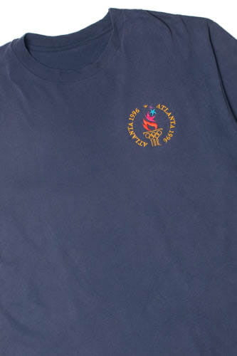 Vintage 1996 Atlanta Olympics Embroidered Single Stitch T-Shirt