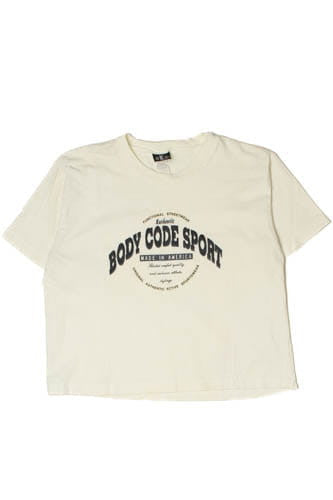Vintage Body Code Athletic Crop Top T-Shirt (1990s)