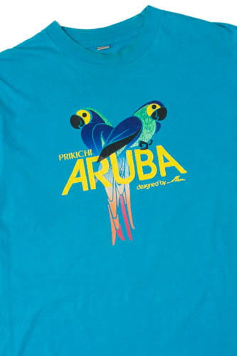 Vintage Aruba Parrots Single Stitch T-Shirt (1990s)