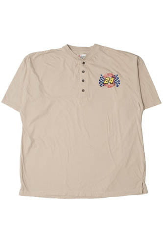 Vintage Jeff Gordon Embroidered Henley T-Shirt (1990s)