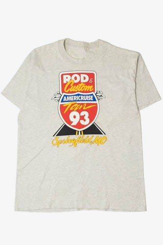 Vintage 1993 Rod & Custom Americruise Tour T-Shirt