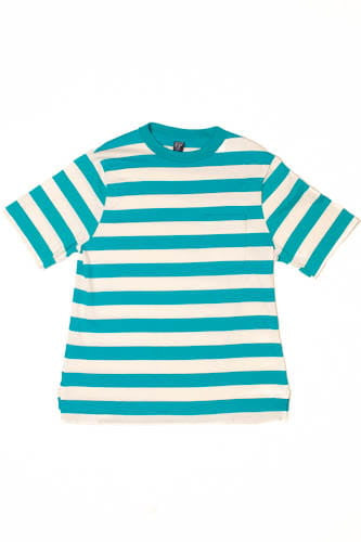 Vintage Striped Pocket Single Stitch T-Shirt (1990s)