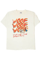 Vintage "Who Let The Dogs Out" Single Stitch T-Shirt (1990s)