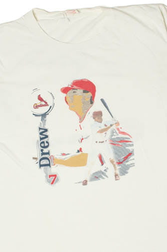Vintage MISPRINT Drew #7 St. Louis Cardinals MLB T-Shirt